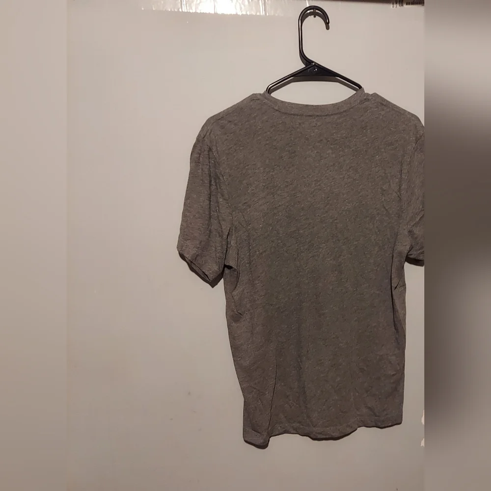 J. Crew Crewneck Graphic Tee Tshirt Size Medium Grey Gray Casual Cotton